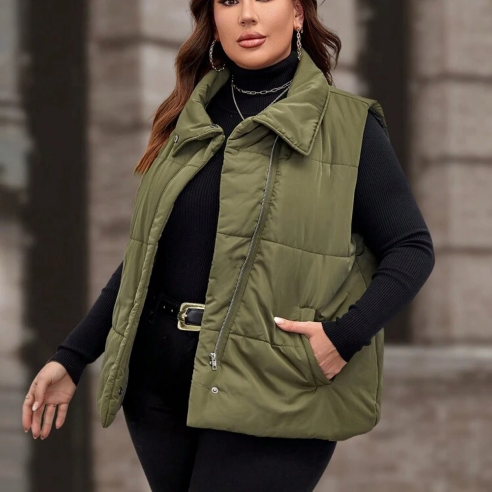 Olive Women's Quilted Vest